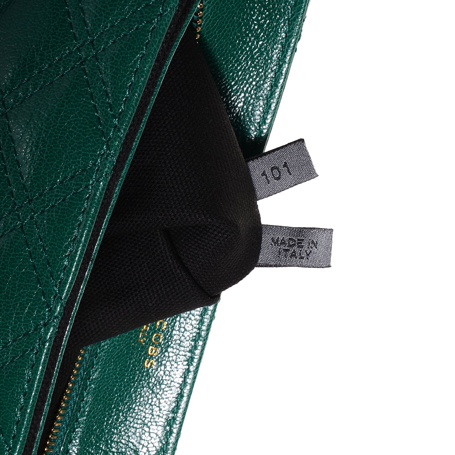 Marc Jacobs Lambskin Baroque Large Single Flap Emerald 5 of 8