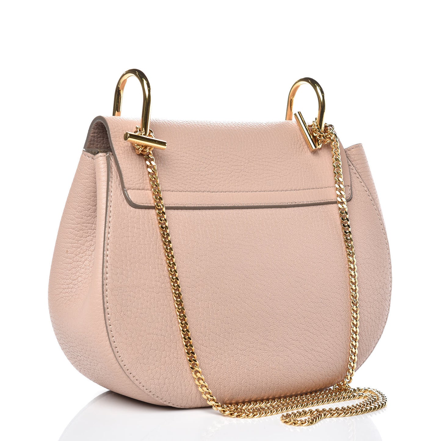 Grained Lambskin Drew Shoulder Bag Cement Pink