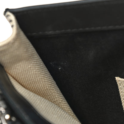 Balenciaga Cotton Canvas Logo Pochette Crossbody Bag Natural Black 11 of 15