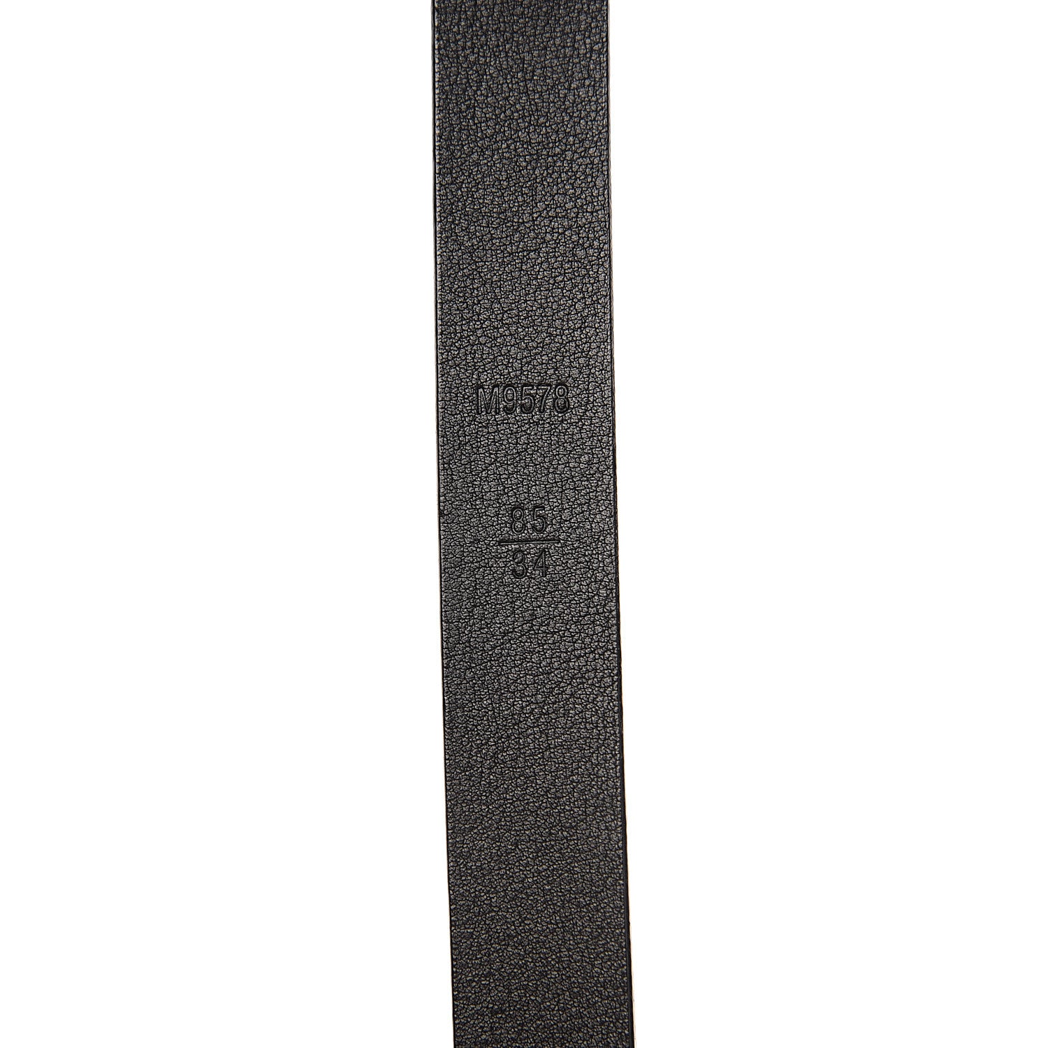 Louis Vuitton Calfskin Embossed 20MM LV Initiales Belt 85 34 Black 3 of 6