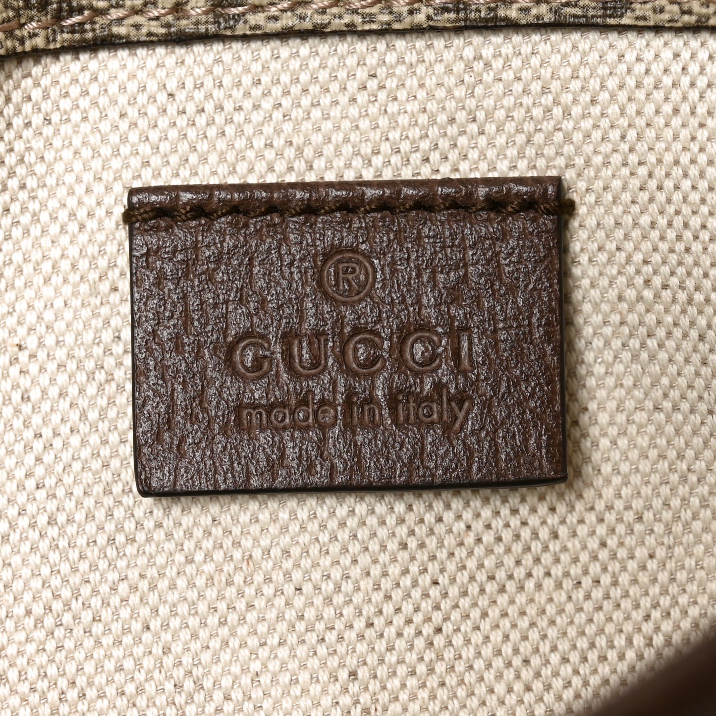 GG Supreme Monogram Neo Vintage Web Belt Bag Brown