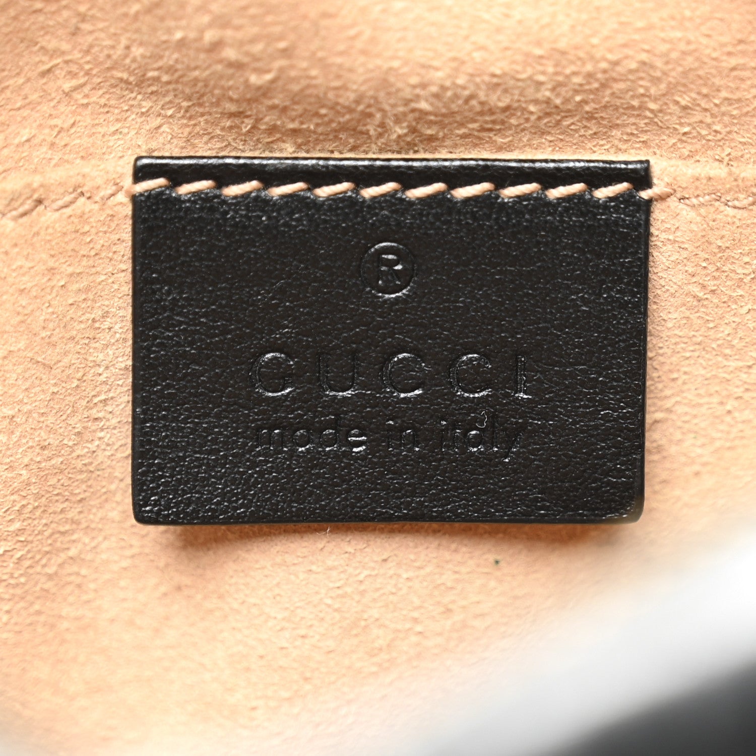 Gucci Calfskin Matelasse Mini GG Marmont Chain Shoulder Bag Black 6 of 10