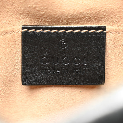 Gucci Calfskin Matelasse Mini GG Marmont Chain Shoulder Bag Black 6 of 10