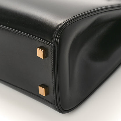 Saint Laurent Smooth Calfskin Manhattan Top Handle Black 9 of 11