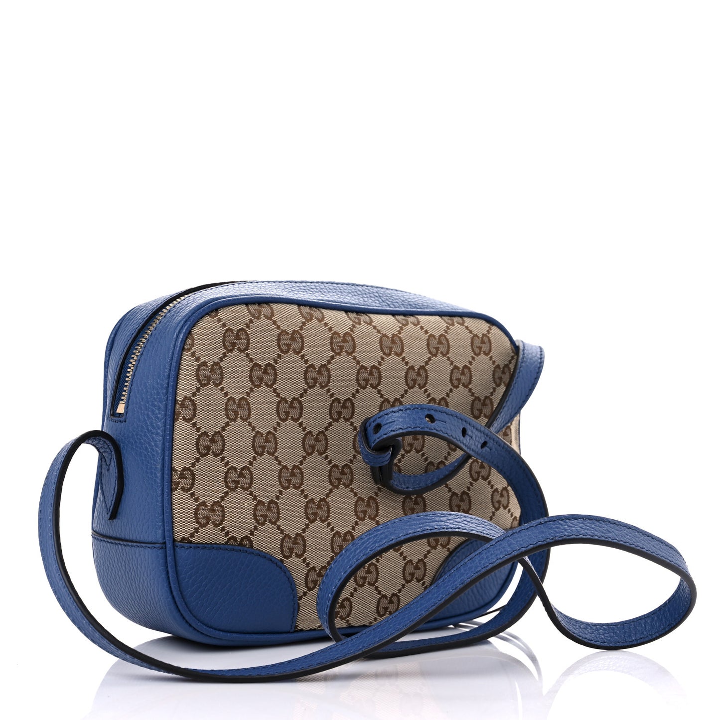 Monogram Dollar Calfskin Mini Bree Messenger Bag Beige Ebony Caspian