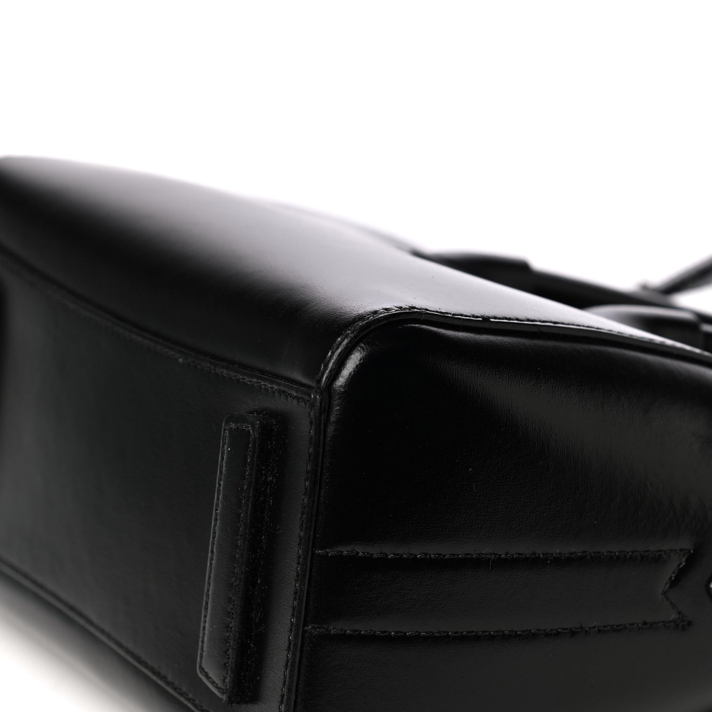 Shiny Lord Calfskin Mini Antigona Black