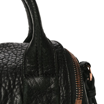 Alexander Wang Pebbled Lambskin Mini Rockie Black Rose Gold Hardware 15 of 18