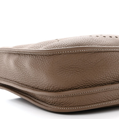 Hermes Taurillon Clemence Evelyne III PM Etoupe 9 of 11