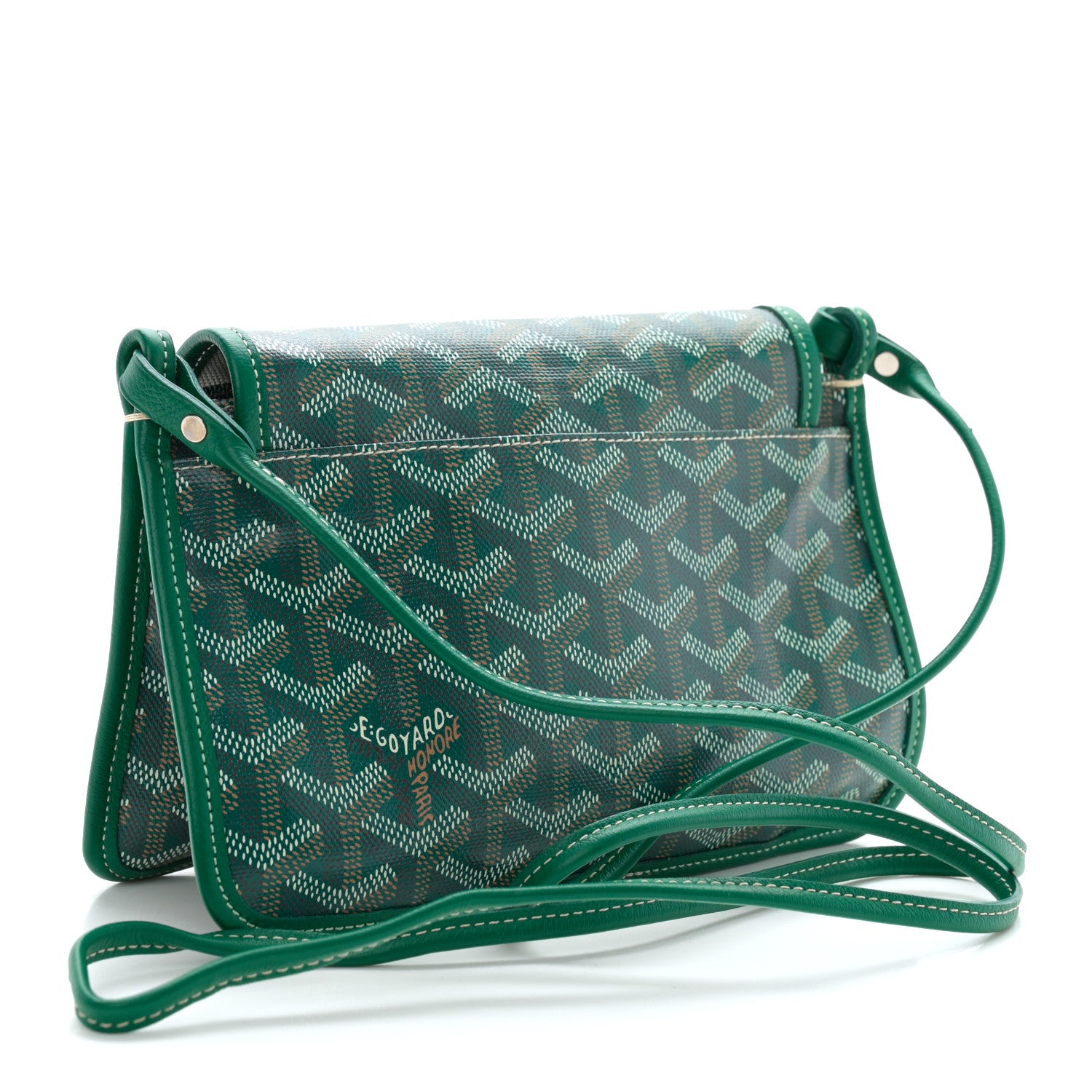 Goyard Goyardine Plumet Wallet Clutch Green 3 of 10