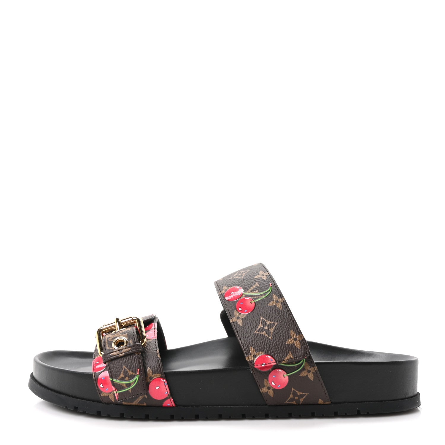Louis Vuitton LV X TM Monogram Cerises Bom Dia Comfort Mule Sandals 39 1 of 10