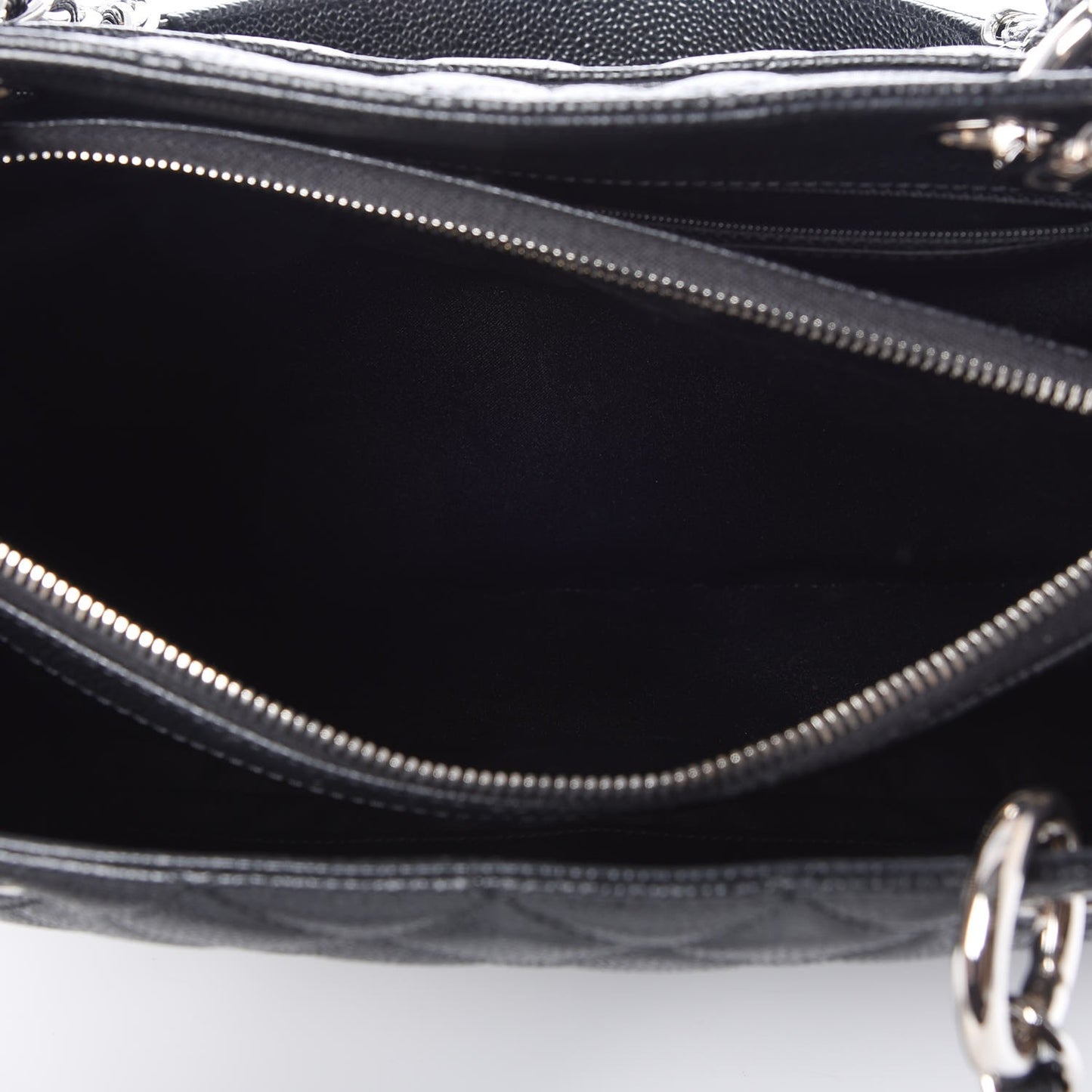 Caviar Quilted Grand Shopping Tote GST Black