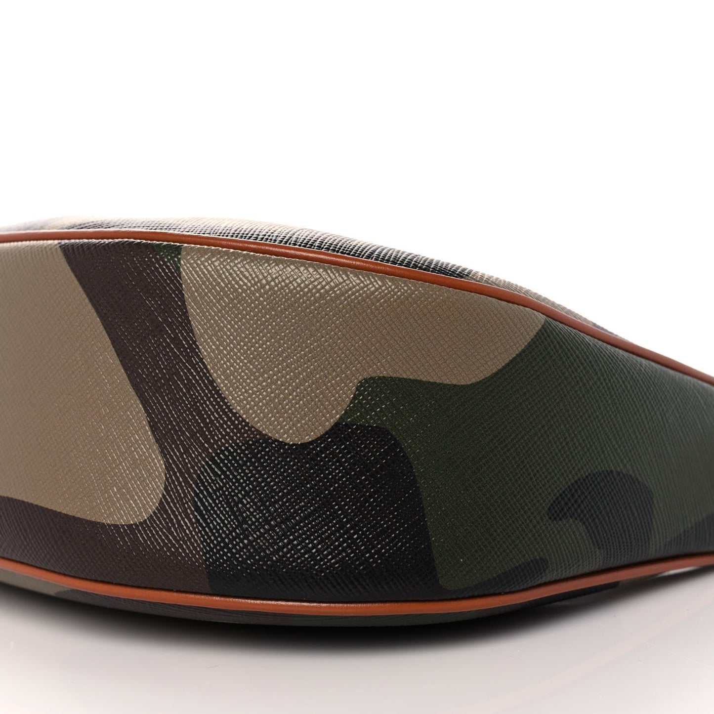 Canvas Calfskin Camouflage Ava Logo Triomphe Shoulder Bag Khaki