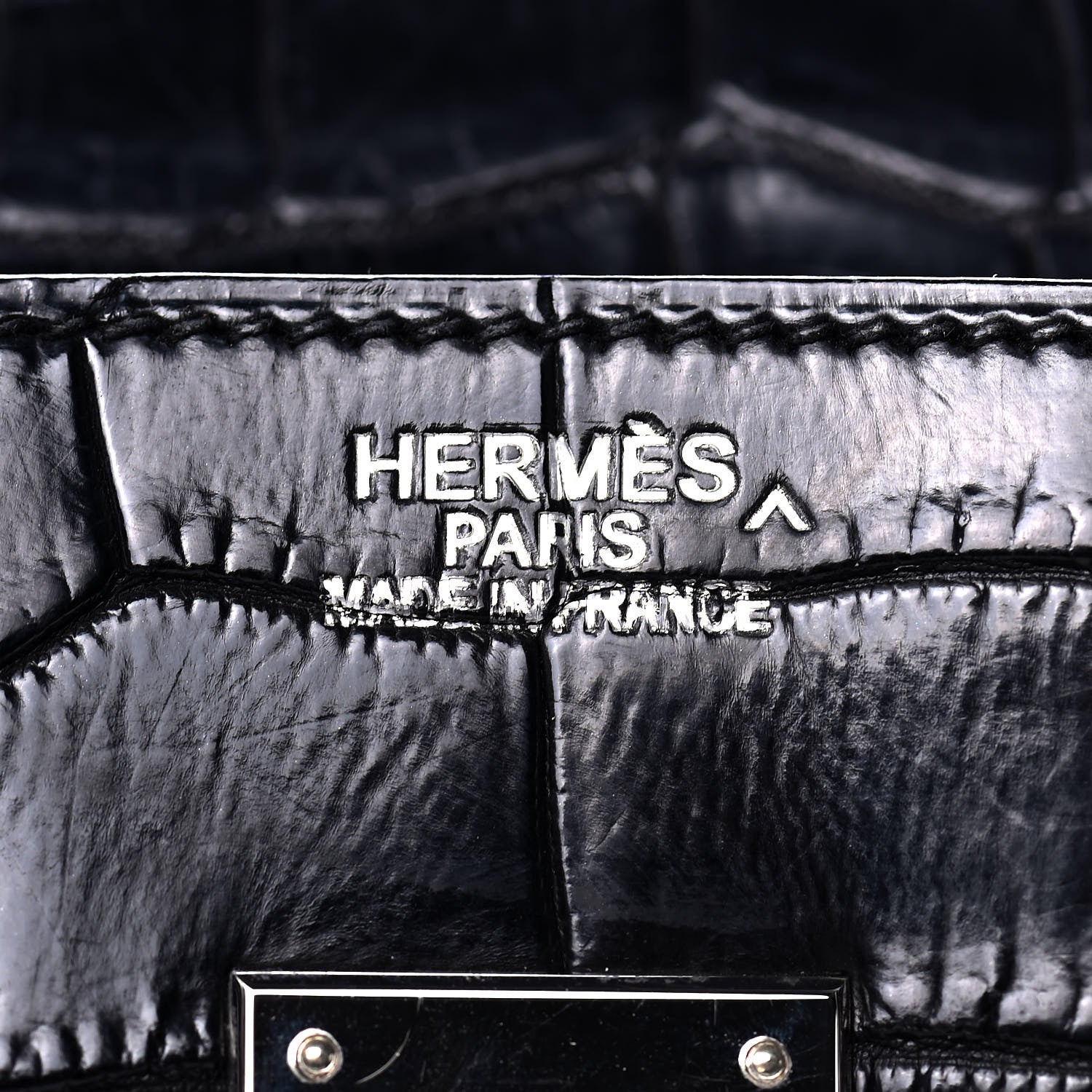Hermes Matte Porosus Crocodile Birkin 35 Black 21 of 31