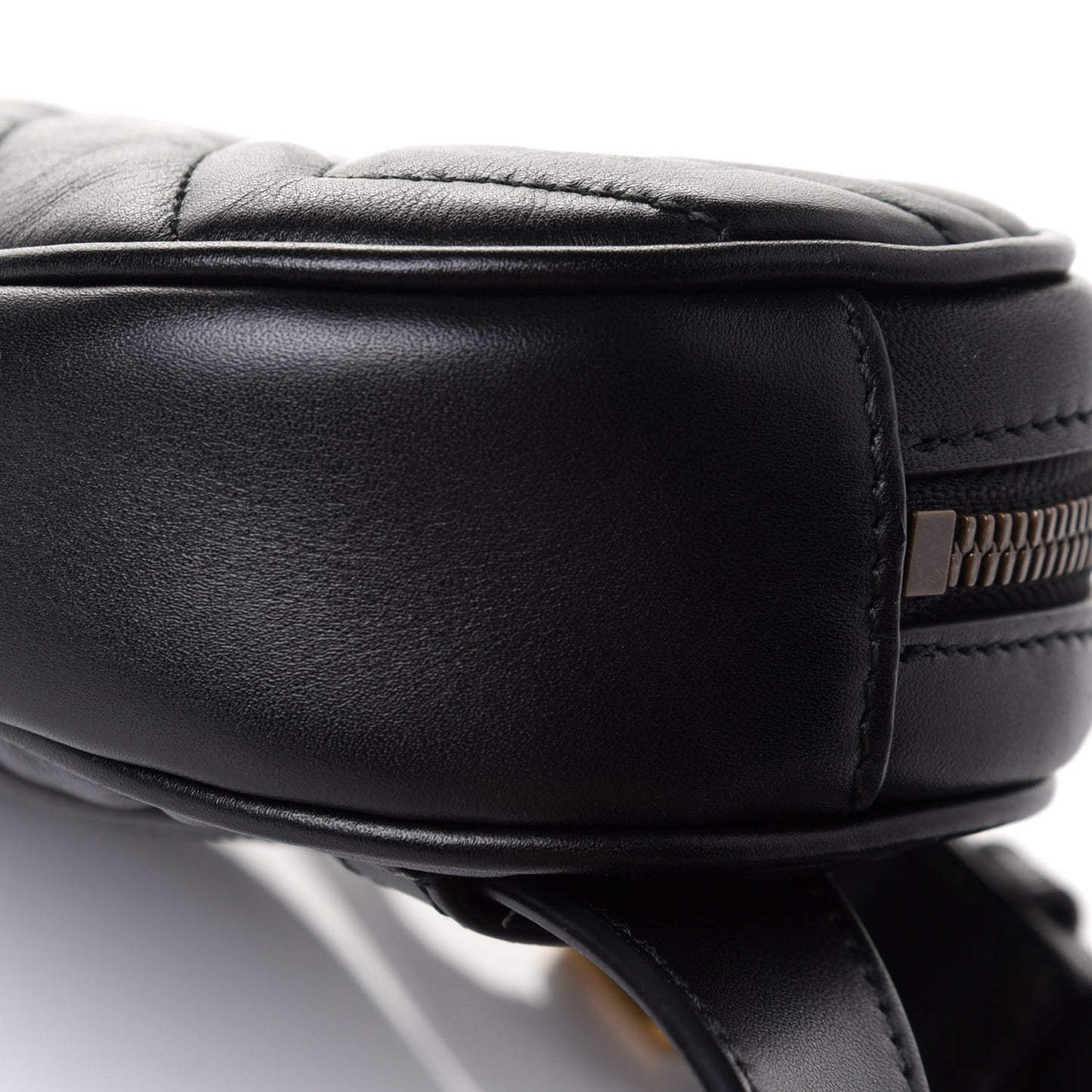Calfskin Matelasse GG Marmont Belt Bag 75 30 Black