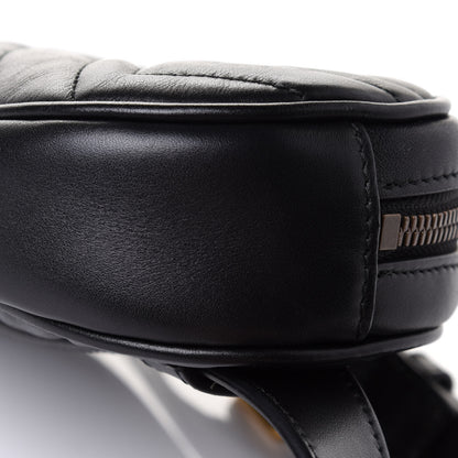 Gucci Calfskin Matelasse GG Marmont Belt Bag 75 30 Black 10 of 10