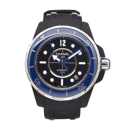 Chanel Stainless Steel Ceramic Rubber 41mm J12 Marine Automatic Watch Black 1 of 5