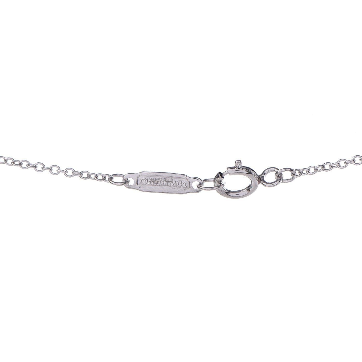 Tiffany Platinum Diamond Jazz Triple Drop Pendant Necklace 6 of 8