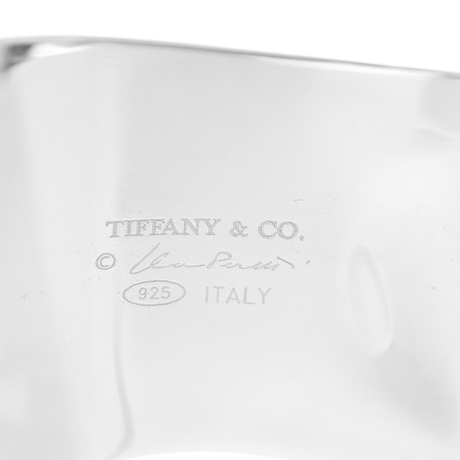 Tiffany Sterling Silver Small Elsa Peretti Right Wrist Bone Cuff Bracelet 4 of 5