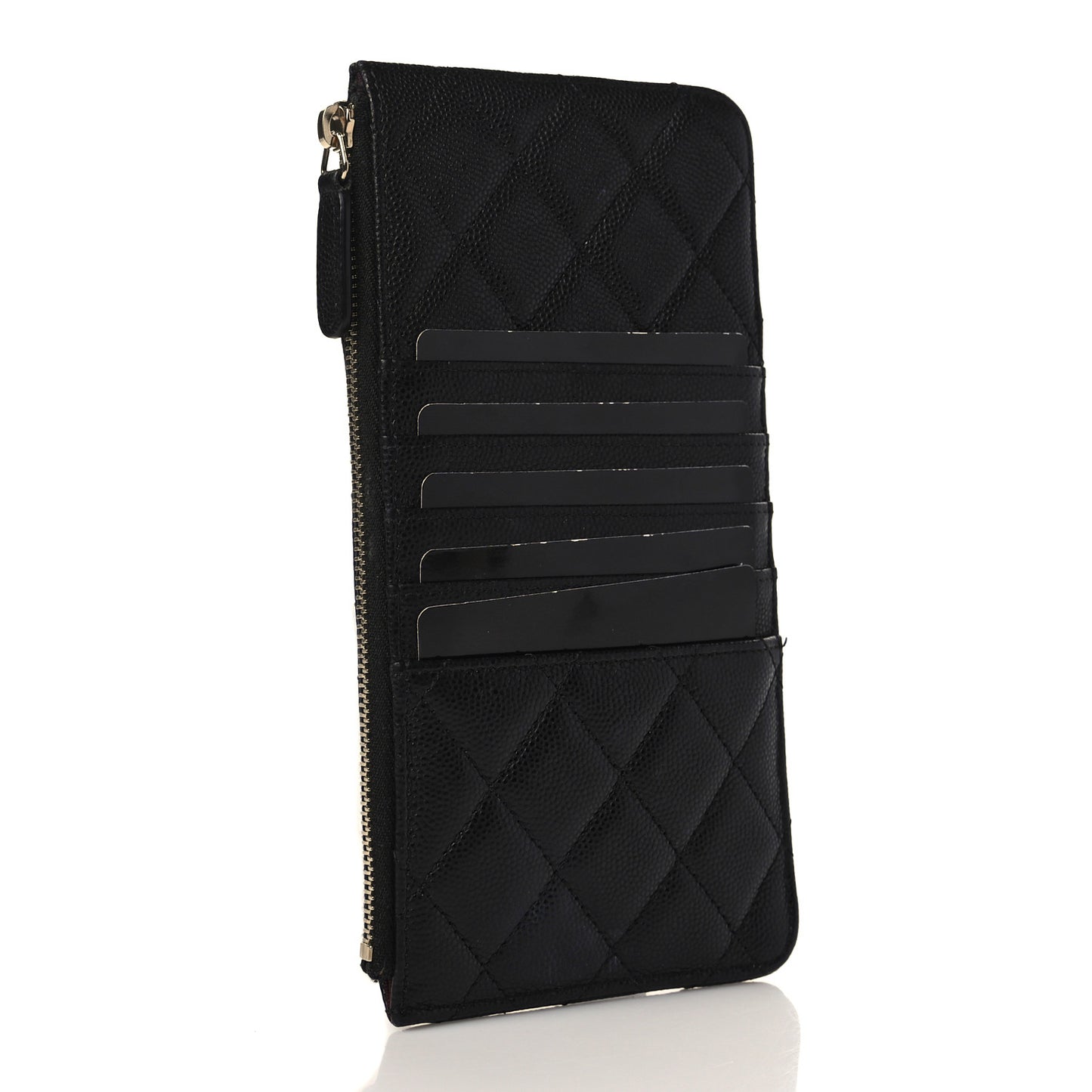 Caviar Quilted Classic iPhone Pouch Black