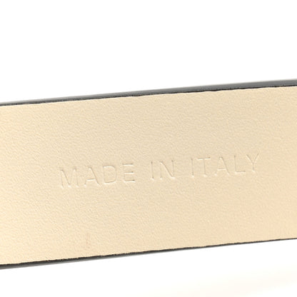 Christian Dior Calfskin Saddle Belt 70 28 White 6 of 11