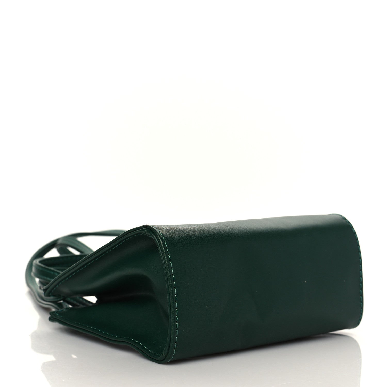 Telfar Vegan Leather Small Shopping Bag Dark Olive 4 of 9