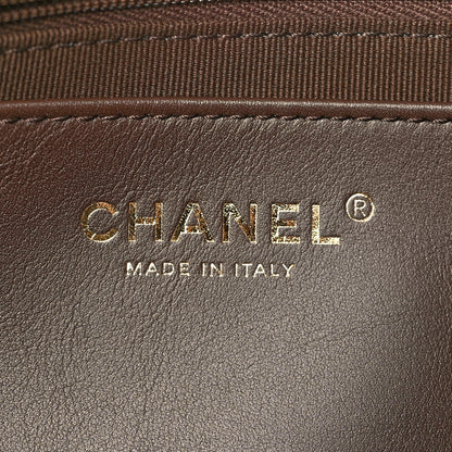 Chanel Suede Calfskin Lambskin Quilted Maxi Hobo Dark Brown 6 of 11
