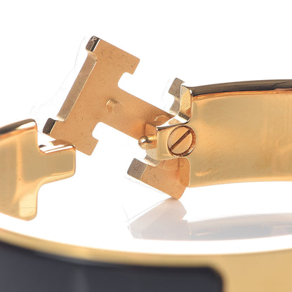 Hermes Enamel Narrow Clic Clac H Bracelet PM Black 5 of 6