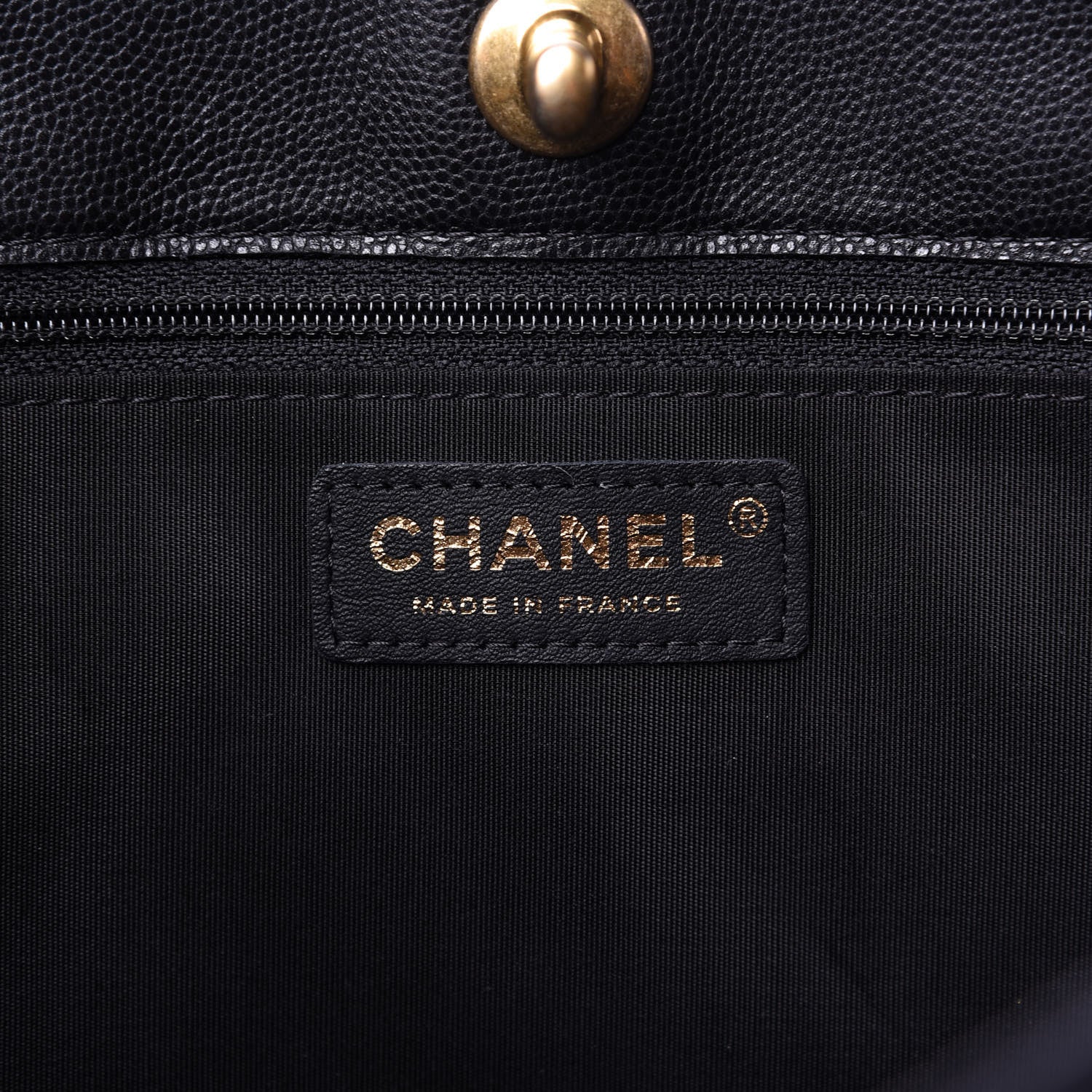 Chanel Caviar Quilted Sweet Classic Shopping Tote Black 8 of 10