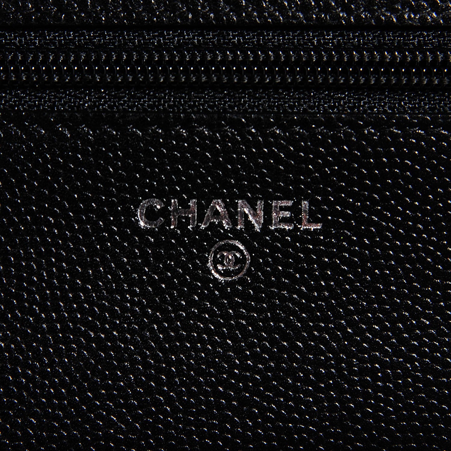 Chanel Caviar Sevruga Wallet On Chain WOC Black 6 of 8