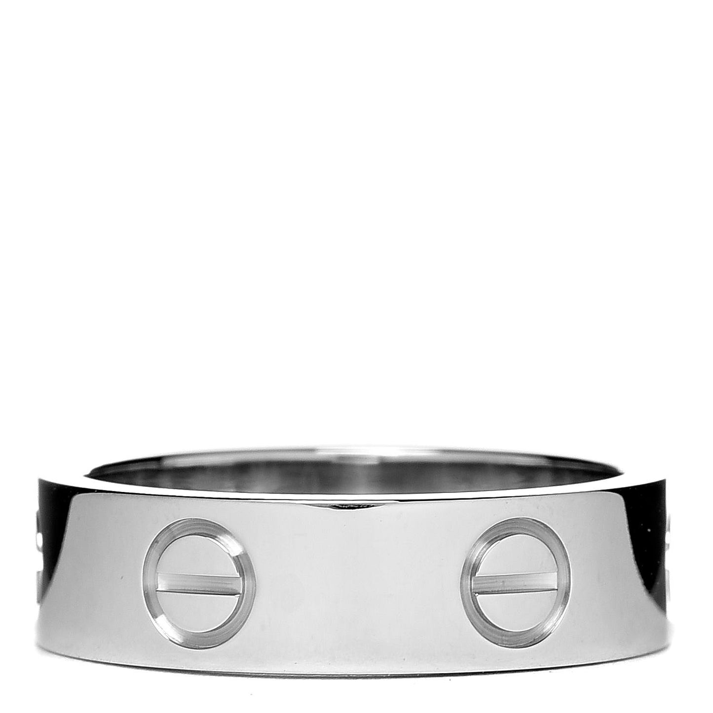 18K White Gold 5.5mm LOVE Ring 53 6.25