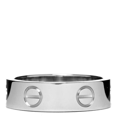 Cartier 18K White Gold 5.5mm LOVE Ring 53 6.25 3 of 4
