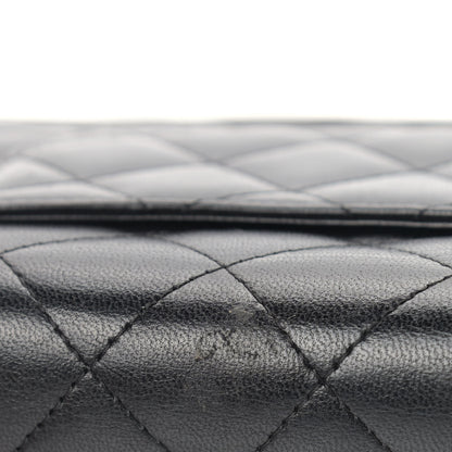 Chanel Lambskin Quilted Wallet On Chain WOC Black 13 of 19