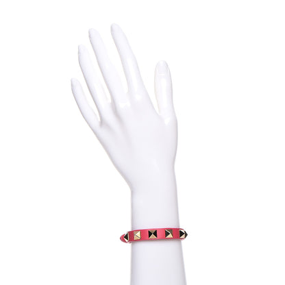 Valentino Garavani Vitello Rockstud Bracelet Pink 2 of 7