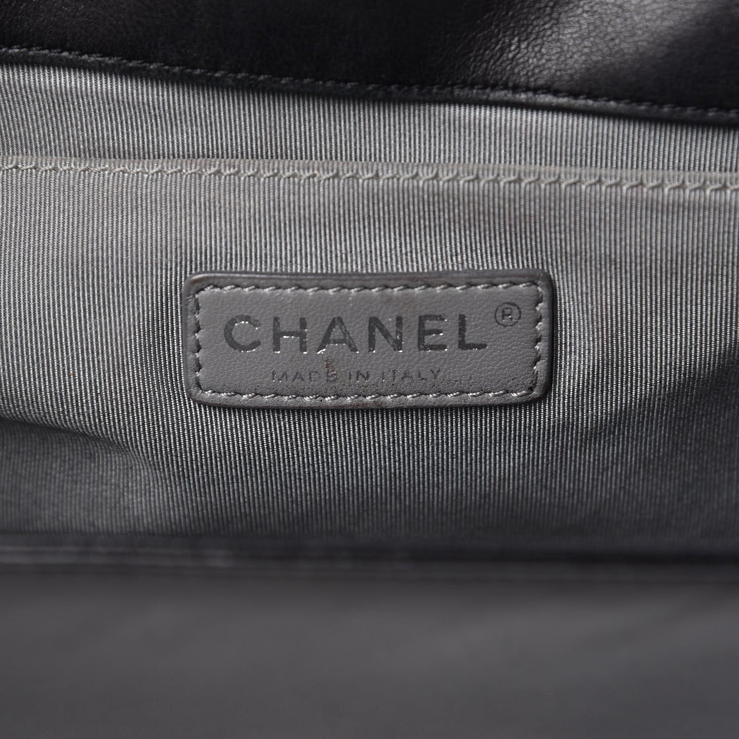 Lambskin Quilted Medium Boy Flap Black