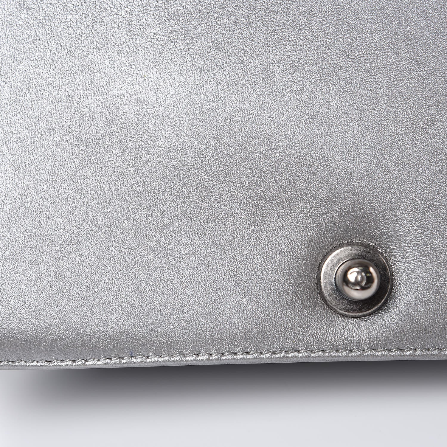 Chanel Metallic Lambskin Stingray Quilted Small Boy Flap Silver 11 of 13