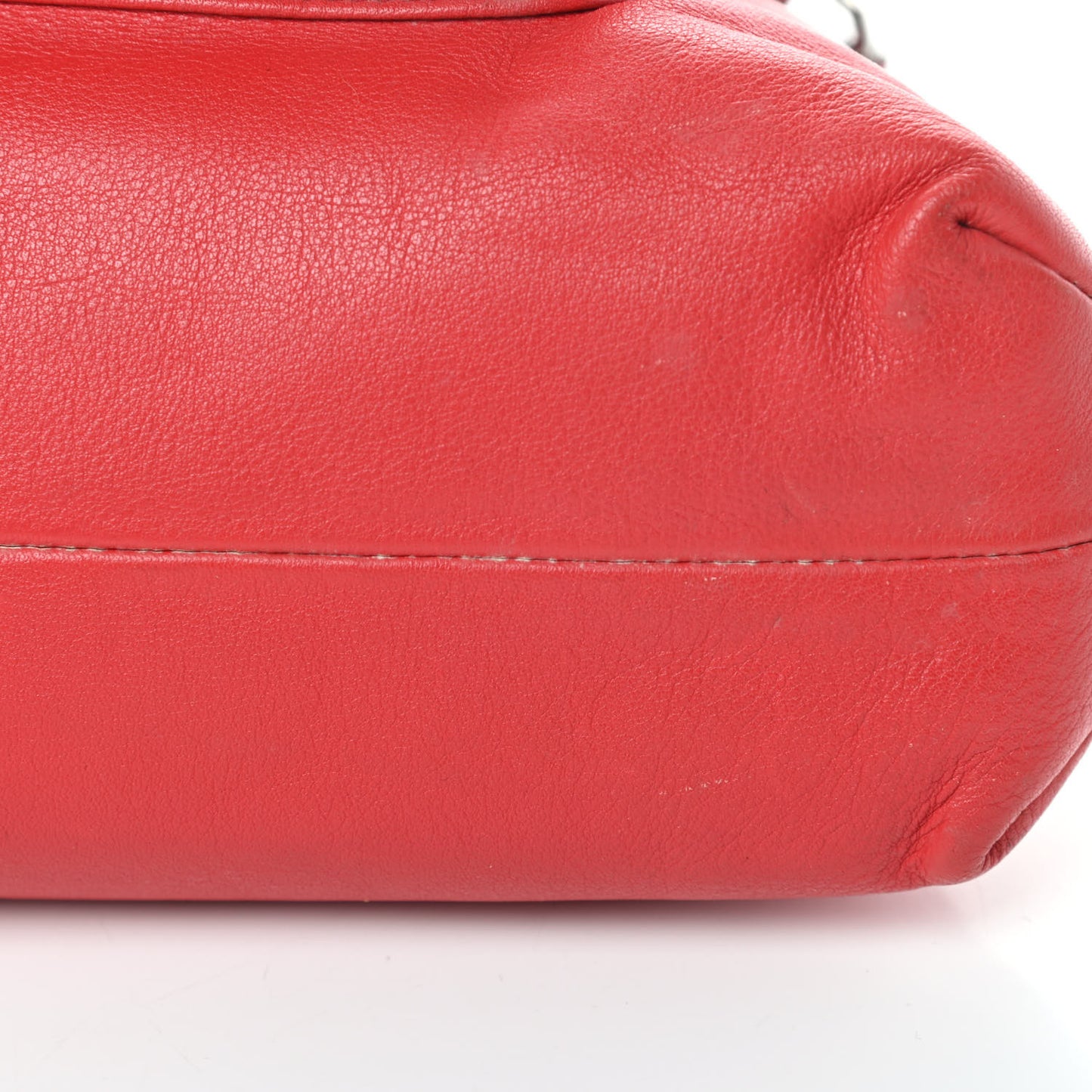 Calfskin Miss Sleek Shoulder Bag Red