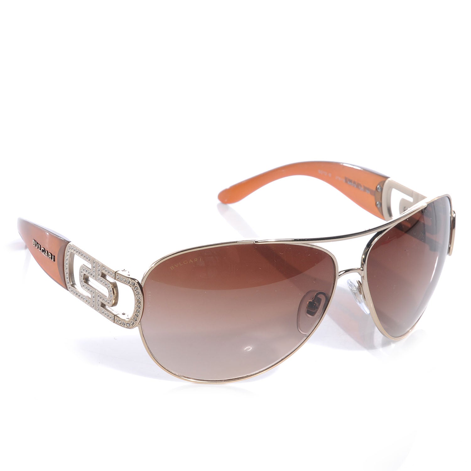 Bulgari BVLGARI Sunglasses Copper Frame Brown Gradient Lens 6012-B 3 of 6