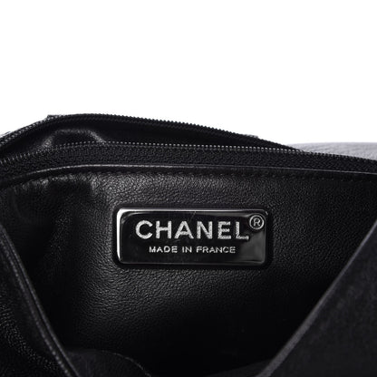 Chanel Metallic Goatskin Luxe Ligne Flap Black 5 of 8