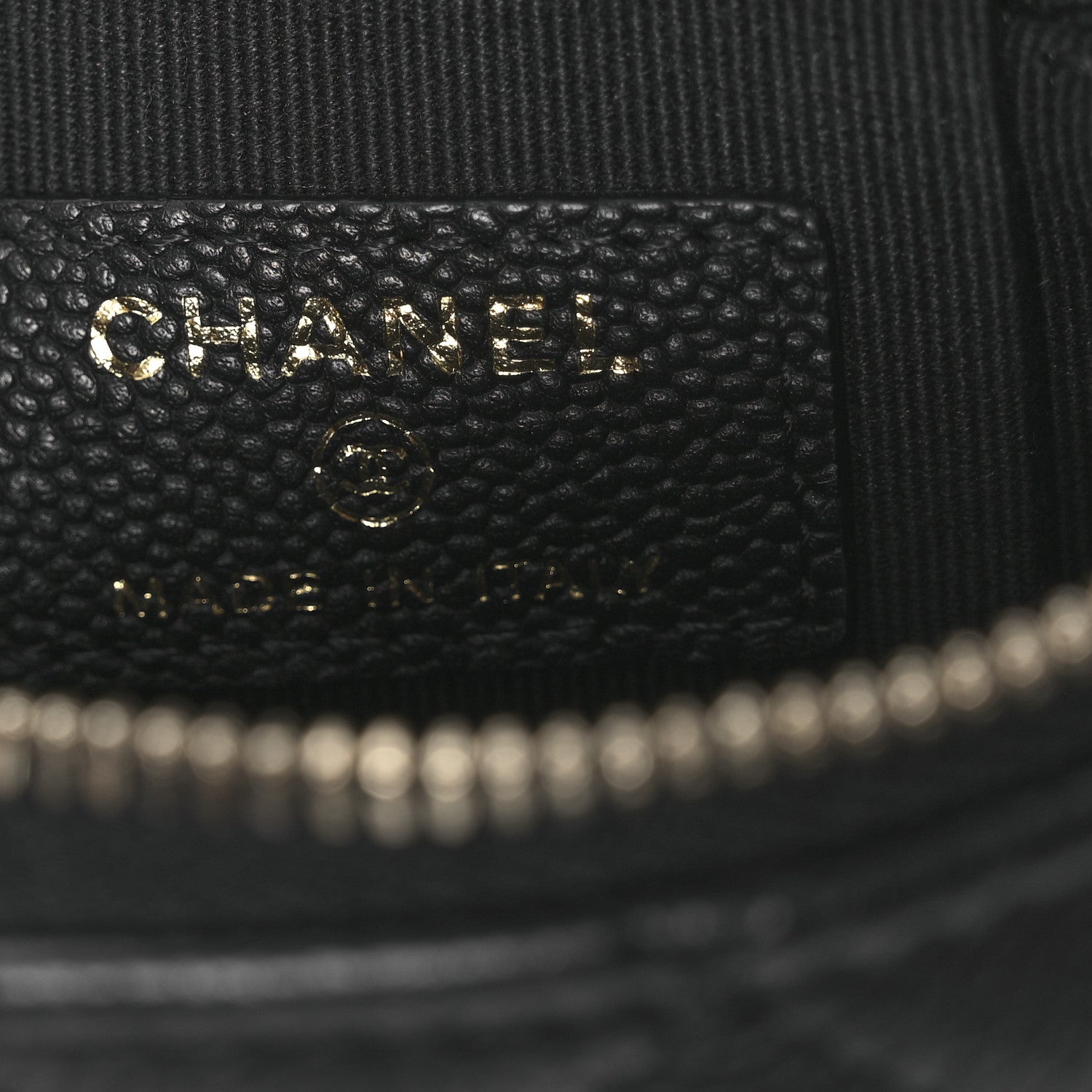 Chanel Caviar Quilted Small Vertical Coco Beauty Vanity Case With Chain Black 6 of 11