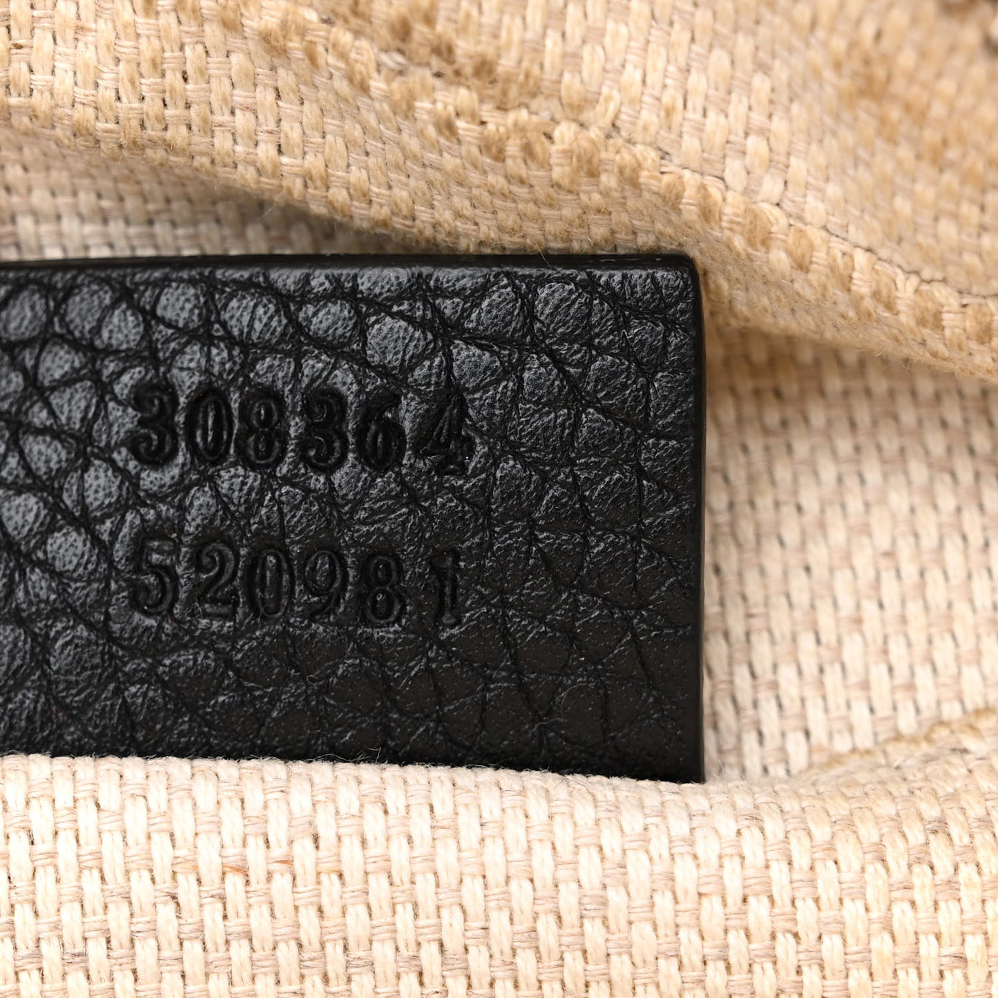 Pebbled Calfskin Small Soho Disco Bag Black