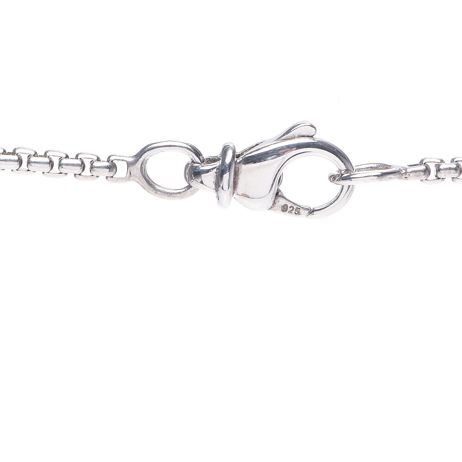 David Yurman Sterling Silver Black Onyx Black Diamond Small Dog Tag Pendant 4 of 5