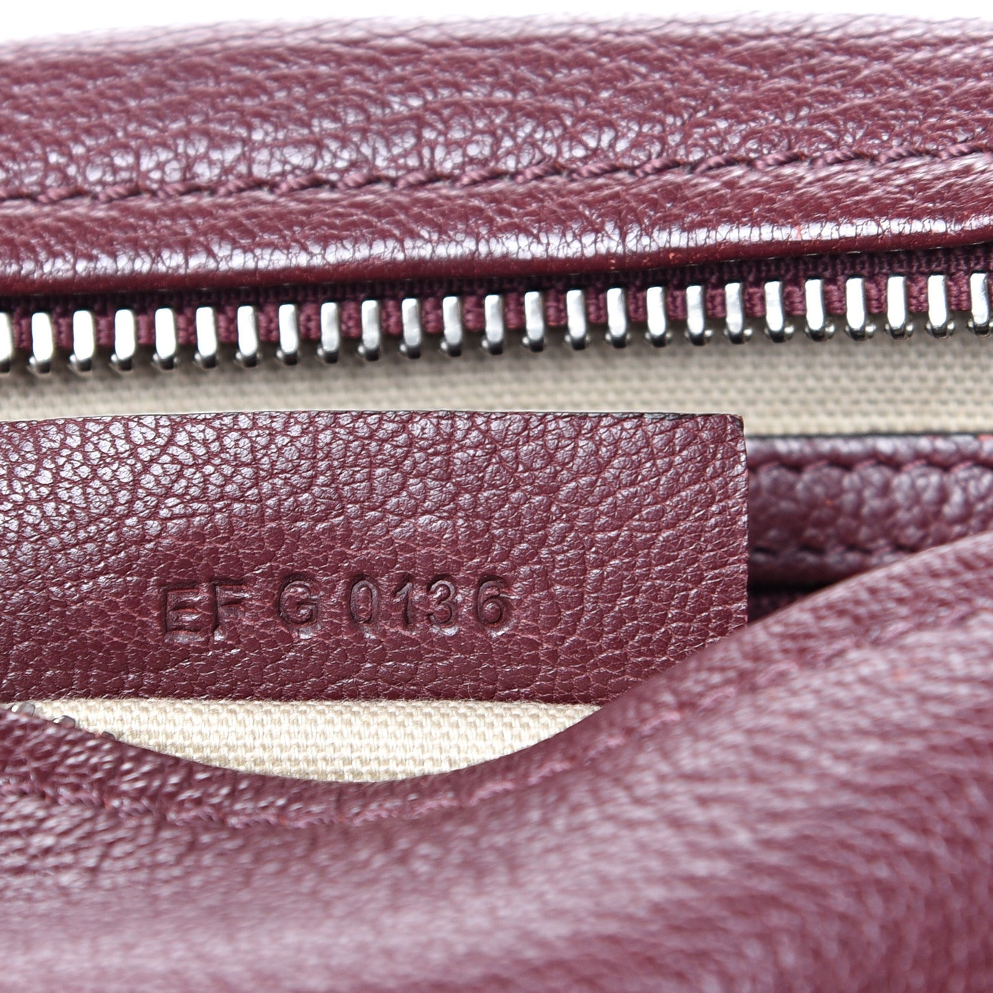 Sugar Goatskin Small Pandora Oxblood