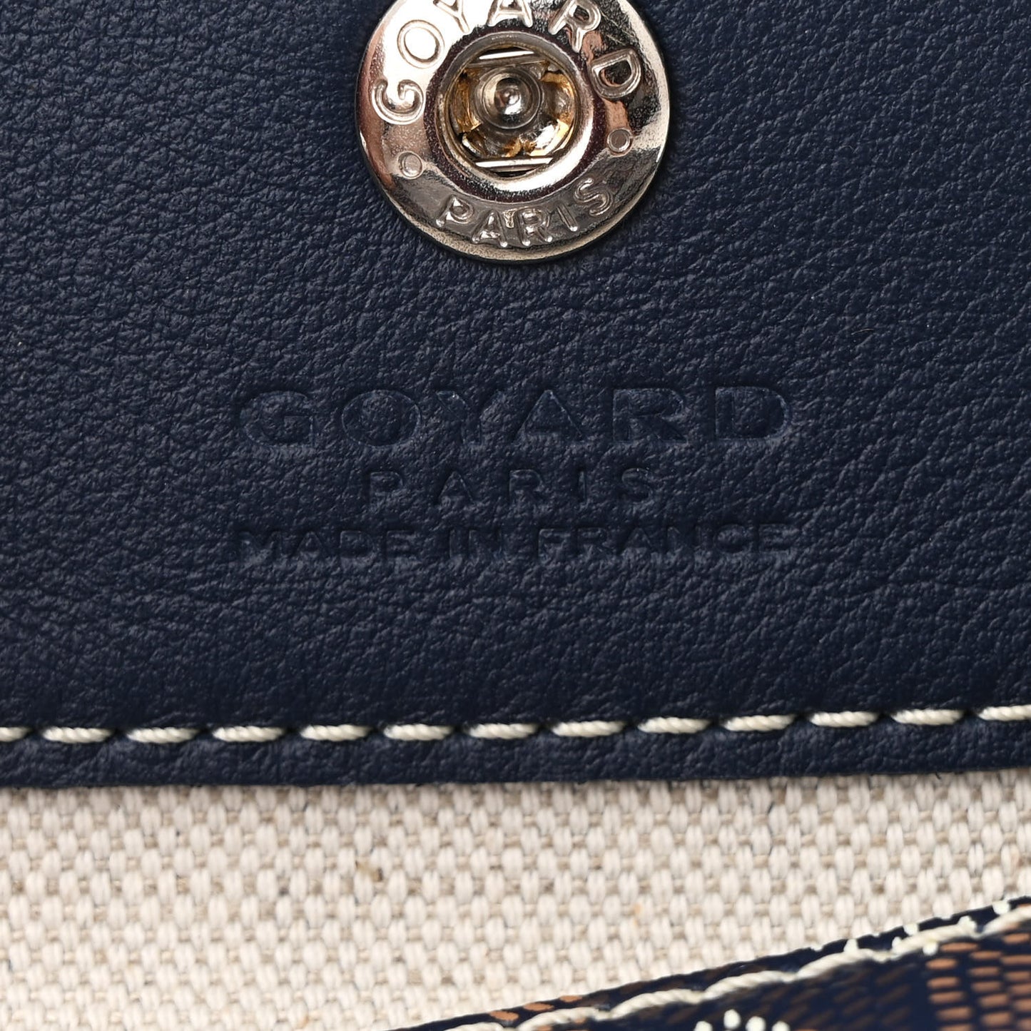 Goyardine Reversible Mini Anjou Navy