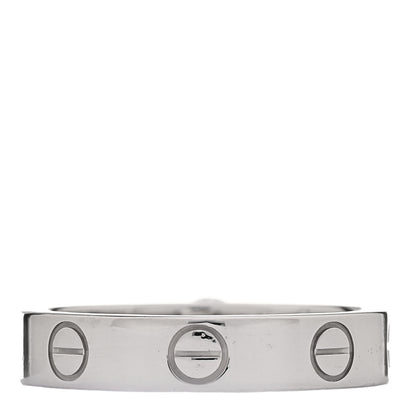 Cartier 18K White Gold Diamond .23ct LOVE Solitaire Engagement Ring 48 4.25 4 of 5