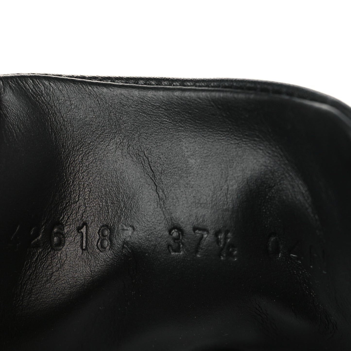 GG Monogram Calfskin Womens Low Top Sneakers 37.5 Piombo Black