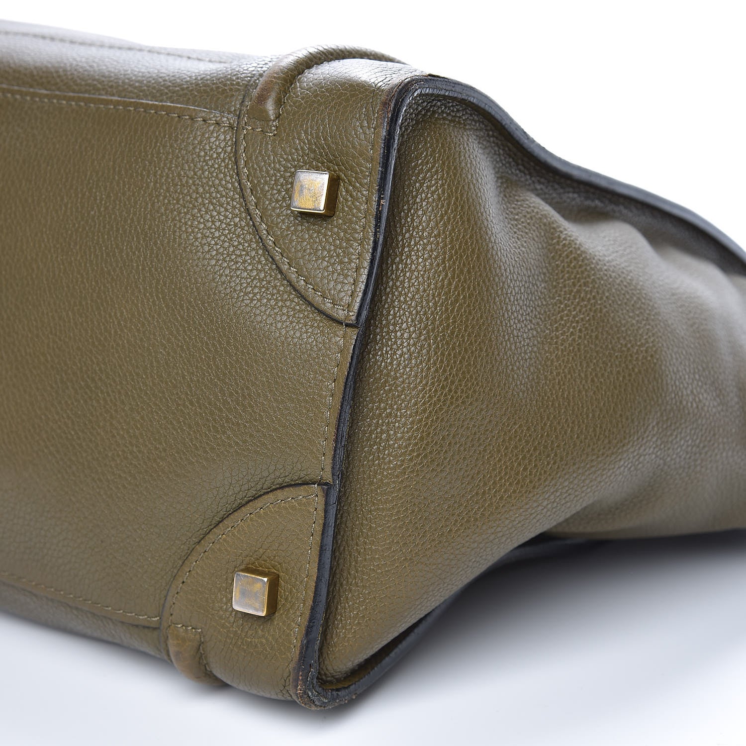 Celine Drummed Calfskin Mini Luggage Jungle 13 of 19