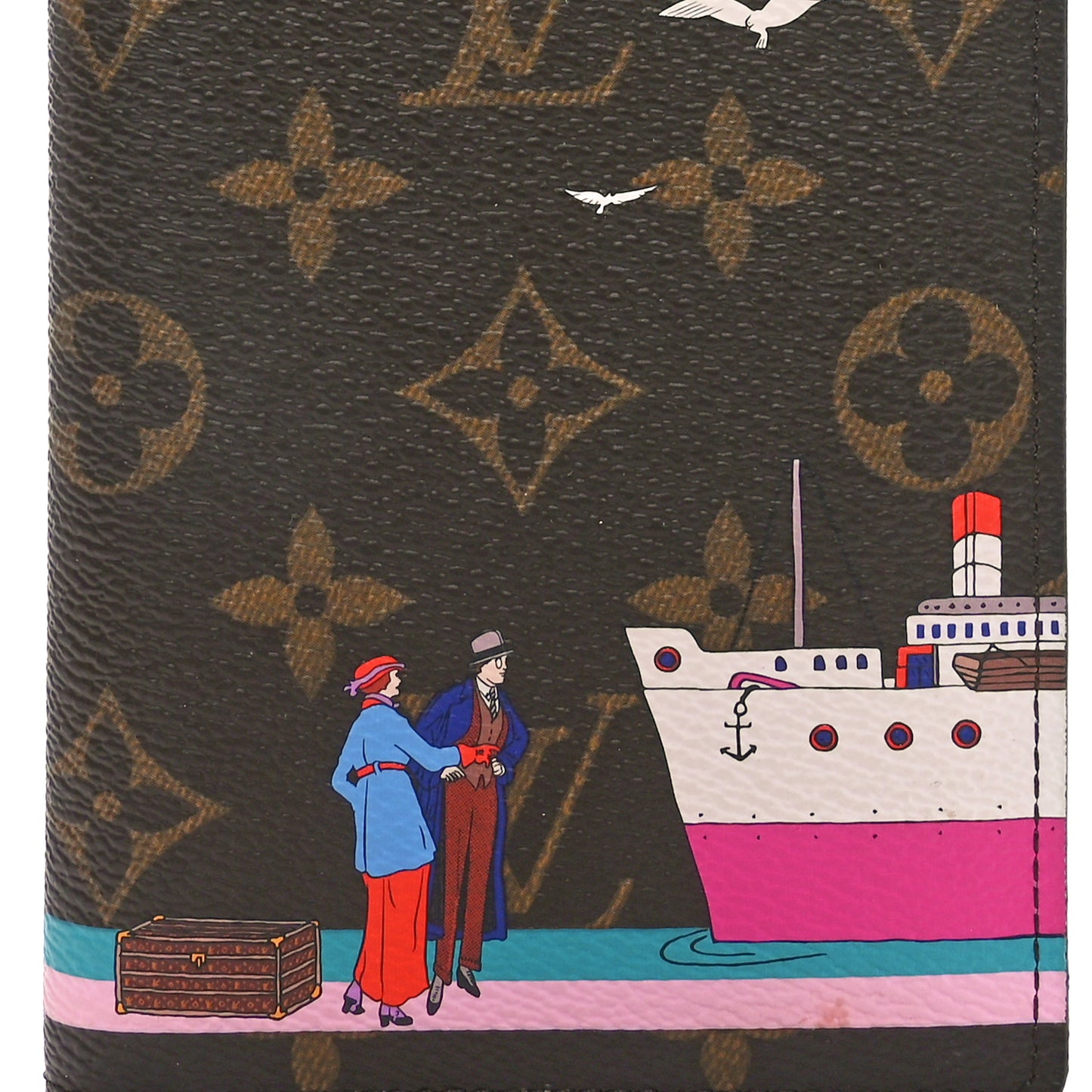 Monogram 2016 Christmas Animation Passport Cover Rose Ballerine