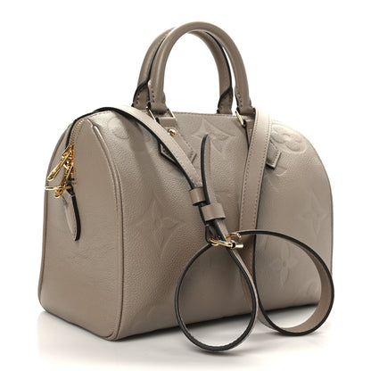 Louis Vuitton Empreinte Monogram Giant Speedy Bandouliere 25 Tourterelle 3 of 10