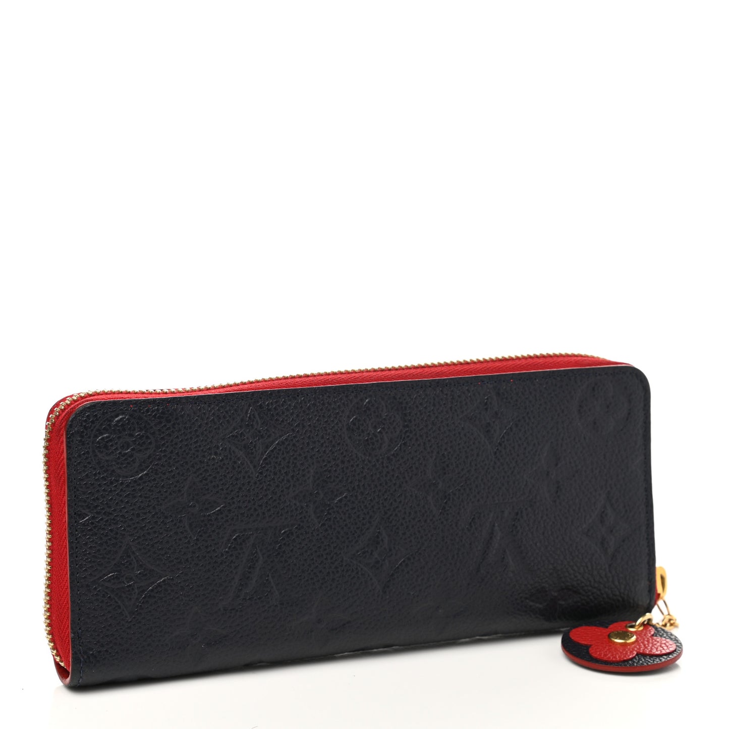 Empreinte Blooming Flowers Clemence Wallet Marine Rouge