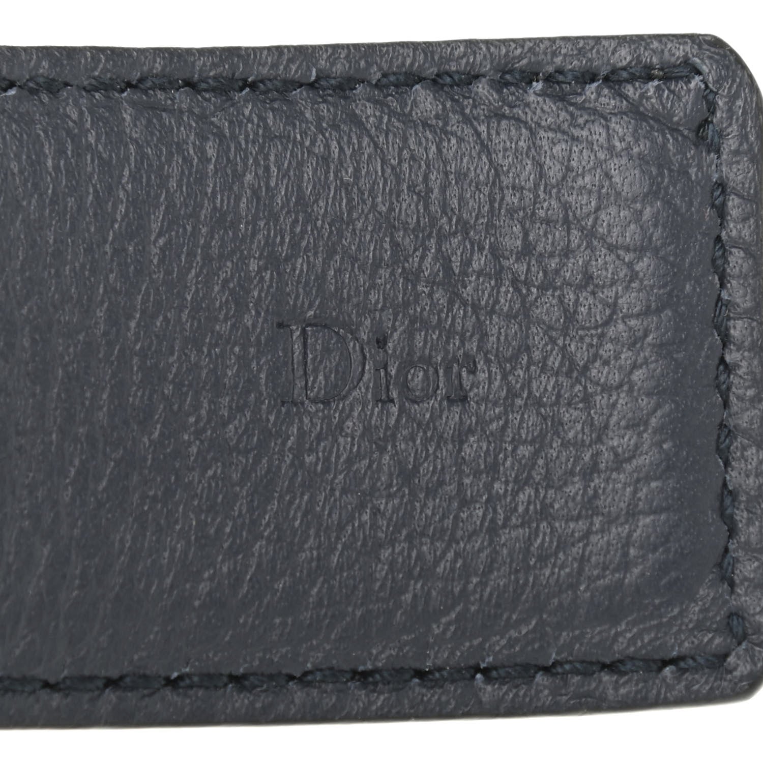 Christian Dior Calfskin 30 Montaigne Reversible Belt 95 Black Navy 3 of 7